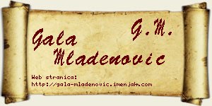 Gala Mladenović vizit kartica